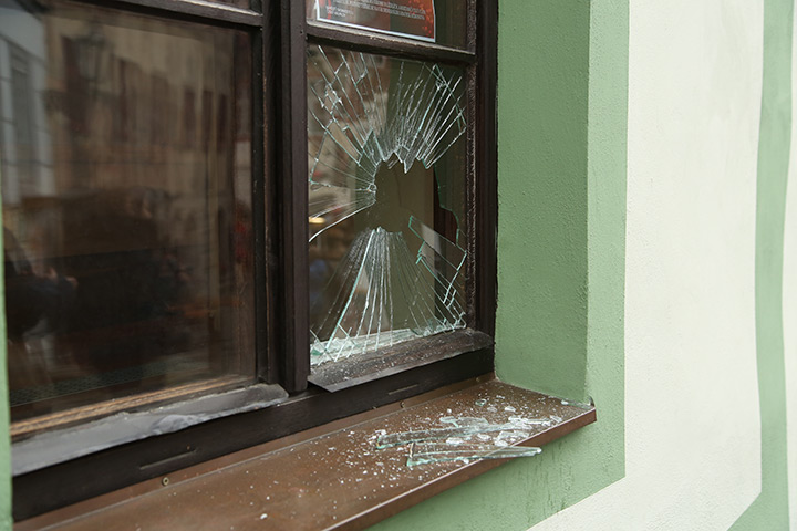 A2B Glass are able to board up broken windows while they are being repaired in Tyldesley.